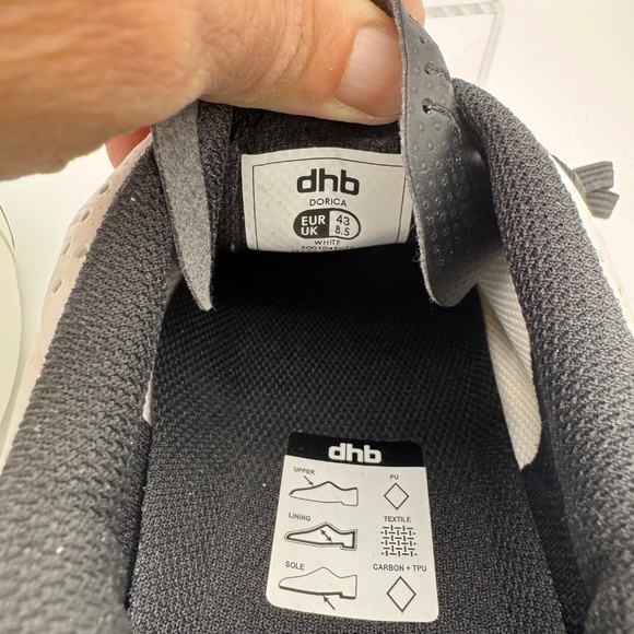 dhb Dorica road cycling shoe laces EU size 43 White NWB - Picture 6 of 10